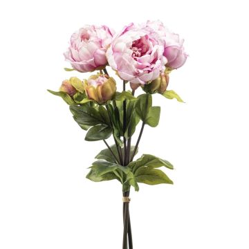 Bouquet de pivoines synthétiques VATANA, lilas clair-vert, 50cm, Ø18cm Bouquet de pivoines synthétiques VATANA, lilas clair-vert, 50cm, Ø18cm