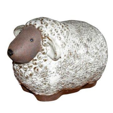 Figurine d'animal « Mouton ZENARA » en céramique, émaillée, blanche, 24 x 16 x 16 cm Figurine d'animal « Mouton ZENARA » en céramique, émaillée, blanche, 24 x 16 x 16 cm