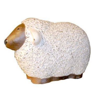 Figurine d'animal « Mouton ZENARA » en céramique, émaillée, blanche, 35 x 21 x 23 cm Figurine d'animal « Mouton ZENARA » en céramique, émaillée, blanche, 35 x 21 x 23 cm
