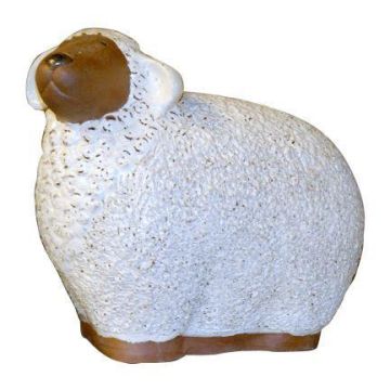 Figurine d'animal « Mouton ZENARA » en céramique, émaillée, blanche, 37 x 20 x 32 cm Figurine d'animal « Mouton ZENARA » en céramique, émaillée, blanche, 37 x 20 x 32 cm