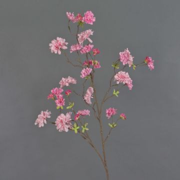Branche décorative de Cerisier japonais KENZUKE, en fleurs, rose, 85cm