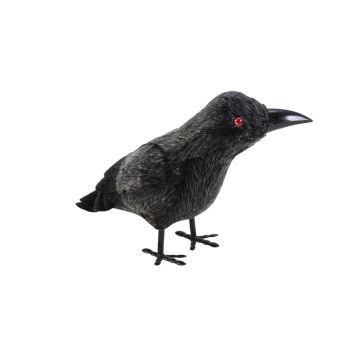 Corbeau d'Halloween DIOGO, noir et blanc, 28 x 11 x 17 cm Corbeau d'Halloween DIOGO, noir et blanc, 28 x 11 x 17 cm