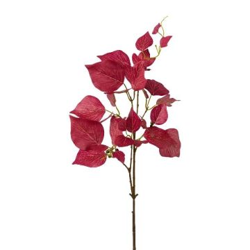 Branche décorative Lierre TROMBE, fruits, rouge, 55cm