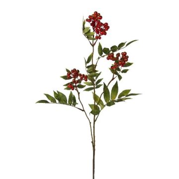 Branche décorative de sorbier FRALIM avec des baies, rouge, 85cm