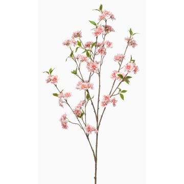 Branche synthétique de cerisier ornemental VERIANO avec fleurs, couleur pêche, 120cm