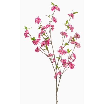 Branche synthétique de cerisier ornemental VERIANO avec fleurs, fuchsia, 120cm