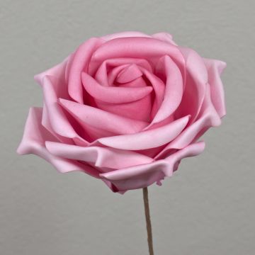 Rose artificielle en mousse REGINE, rose, 30 cm, Ø 16 cm Rose artificielle en mousse REGINE, rose, 30 cm, Ø 16 cm