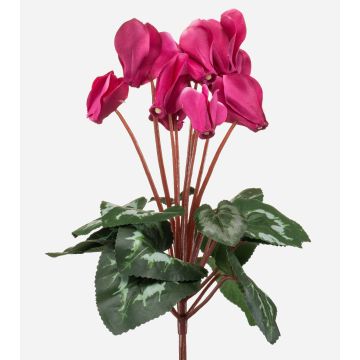 Cyclamen synthétique VERIANA sur tige, fuchsia, 30cm
