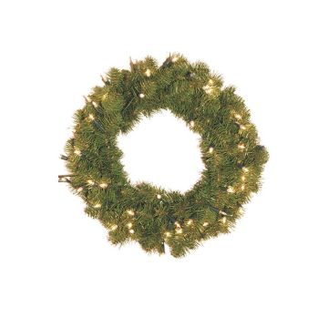 Couronne décorative de sapin SOLVEIG avec LED, verte, Ø45cm Couronne décorative de sapin SOLVEIG avec LED, verte, Ø45cm