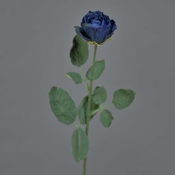 Fausse rose FREIDA, collection écologique, bleu royal, 60cm, Ø4cm