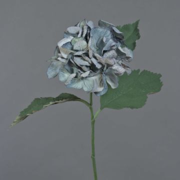 Fausse fleur Hortensia GUNILLA, collection écologique, gris-bleu, 60cm, Ø12cm