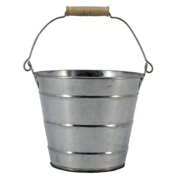 Seau JULISA avec anse, zinc, argent, 12,5cm, Ø14,5cm Seau JULISA avec anse, zinc, argent, 12,5cm, Ø14,5cm