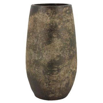 Vase à plantes en céramique AROON avec veinures, vert antique, 50 cm, Ø 26 cm Vase à plantes en céramique AROON avec veinures, vert antique, 50 cm, Ø 26 cm