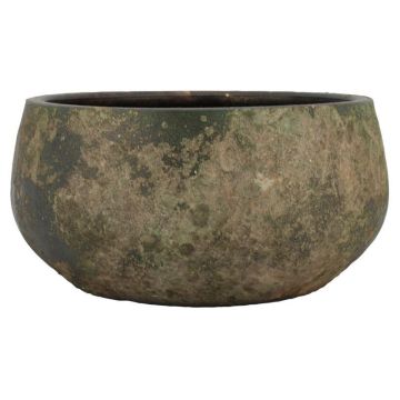 Bac à plantes en céramique AROON avec veinures, vert antique, 14 cm, Ø 29 cm Bac à plantes en céramique AROON avec veinures, vert antique, 14 cm, Ø 29 cm