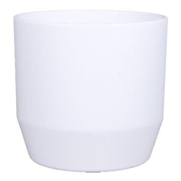 Pot de fleurs en céramique LENAS, blanc mat, 14,8cm, Ø15,5cm Pot de fleurs en céramique LENAS, blanc mat, 14,8cm, Ø15,5cm