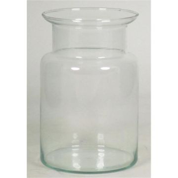 Photophore en verre HANNA OCEAN, transparent, 19cm, Ø14,5cm