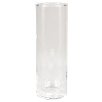 Vase en verre cylindrique SANYA OCEAN, transparent, 25cm, Ø10cm