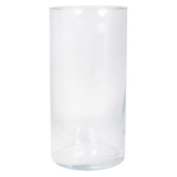Vase en verre cylindrique SANYA OCEAN, transparent, 40cm, Ø19cm