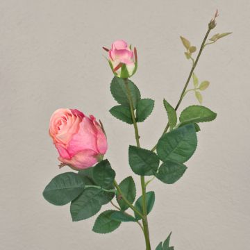 Rose synthétique CARUSA, rose, 80cm, Ø8cm Rose synthétique CARUSA, rose, 80cm, Ø8cm