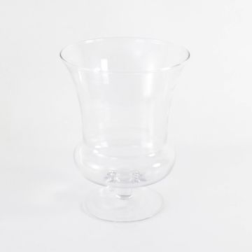 Photophore / Vase sur pied CATANIA en verre transparent, 29,5cm, Ø23cm Photophore / Vase sur pied CATANIA en verre transparent, 29,5cm, Ø23cm