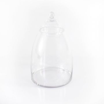 Grande Bonbonnière / Bocal en verre avec son couvercle, MIRA, transparent, 38,5cm, Ø13cm