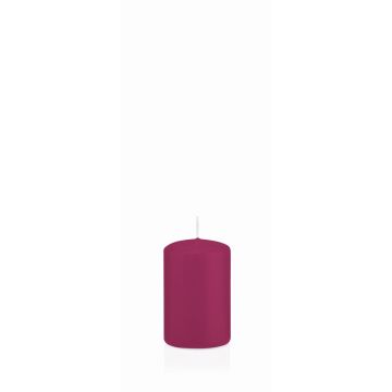 Bougie votive / bougie cylindrique MAEVA, magenta, 8cm, Ø5cm, 18h - Made in Germany