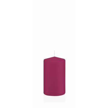 Bougie votive / bougie cylindrique MAEVA, magenta, 10cm, Ø6cm, 33h - Made in Germany