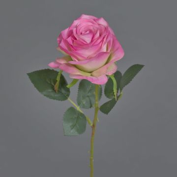 Fleur artificielle Rose SIMONY, rose-rose, 45cm, Ø8cm
