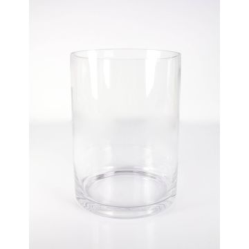 Vase cylindrique / Vase en verre SANSA EARTH, transparent, 25cm, Ø18,5cm