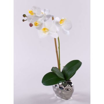 Orchidée artificielle Phalaenopsis EMILIA, pot en céramique, blanc, 45 cm Orchidée artificielle Phalaenopsis EMILIA, pot en céramique, blanc, 45 cm