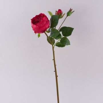 Rose pommée artificielle MIRETTA, rouge, 60 cm, Ø 3-9 cm Rose pommée artificielle MIRETTA, rouge, 60 cm, Ø 3-9 cm