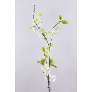 Branche décorative de cerisier en fleurs VALESKA, blanc, 115cm, Ø4-6cm