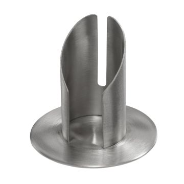 Bougeoir en laiton CONSTANCE, pour bougies d'environ Ø 4 cm, nickelé, brossé mat, argenté, 8 cm, Ø 9 cm Bougeoir en laiton CONSTANCE, pour bougies d'environ Ø 4 cm, nickelé, brossé mat, argenté, 8 cm, Ø 9 cm