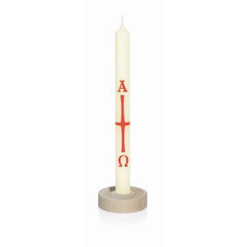 Chandelier en bois ANNERIKE pour bougie de la veillée pascale, naturel, 1,5 cm, Ø 5 cm Chandelier en bois ANNERIKE pour bougie de la veillée pascale, naturel, 1,5 cm, Ø 5 cm