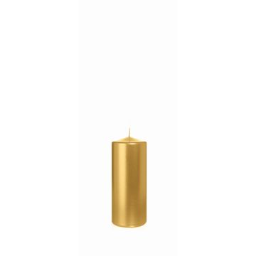 Bougie de Noël ROSELLA, or, 15cm, Ø6cm, 54h - Fabriquée en Allemagne Bougie de Noël ROSELLA, or, 15cm, Ø6cm, 54h - Fabriquée en Allemagne