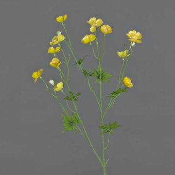 Bouton d'or artificiel NORA, jaune, 70cm, Ø2-3cm