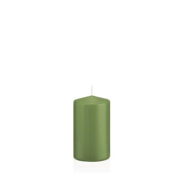 Bougie décorative cylindrique MAEVA, vert pastel, 8cm, Ø5cm, 18h - Fabriquée en Allemagne Bougie décorative cylindrique MAEVA, vert pastel, 8cm, Ø5cm, 18h - Fabriquée en Allemagne