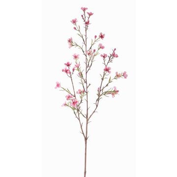 Fleur de cire artificielle NIANG, rose-fuchsia, 80cm, Ø1,5-2,5cm