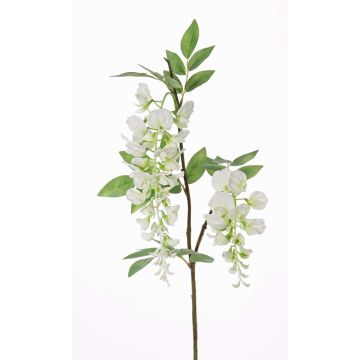 Branche de glycine décorative NEZUMI, fleurs, blanc, 105cm Branche de glycine décorative NEZUMI, fleurs, blanc, 105cm