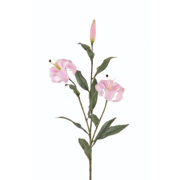 Fleur artificielle Lis tigré DANBI, rose, 85cm, Ø9cm