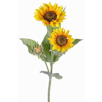 Fleur artificielle tournesol LUPATA, jaune, 90cm, Ø11-14cm