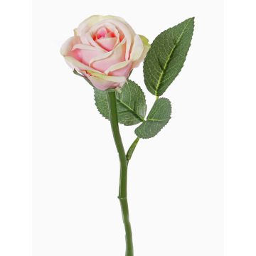 Fleur artificielle Rose GABI, rose-vert, 30cm, Ø6cm Fleur artificielle Rose GABI, rose-vert, 30cm, Ø6cm