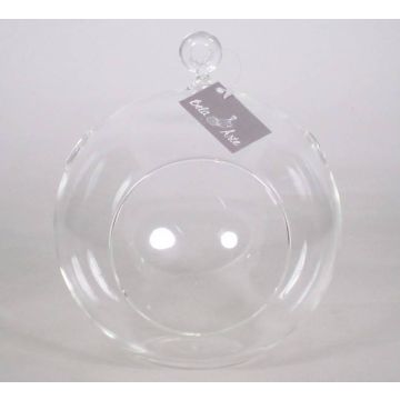 Porte-bougie JANIE à suspendre ou à poser, boule/rond, transparent, 8cm, Ø10,5cm Porte-bougie JANIE à suspendre ou à poser, boule/rond, transparent, 8cm, Ø10,5cm