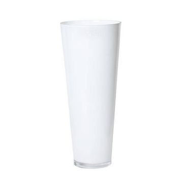 Vase à poser au sol ANNA OCEAN, entonnoir/rond, blanc, 43cm, Ø18cm