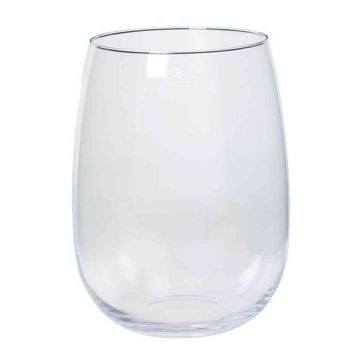 Verre à bougie AUBREY, boule/rond, transparent, 33cm, Ø20cm/Ø24cm