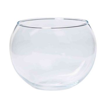 Verre à bougie TOBI OCEAN, boule/rond, transparent, 10cm, Ø10,5cm/Ø13cm