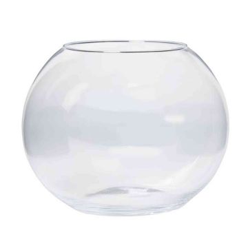 Verre à bougie TOBI OCEAN, boule/rond, transparent, 20cm, Ø14cm/Ø25cm