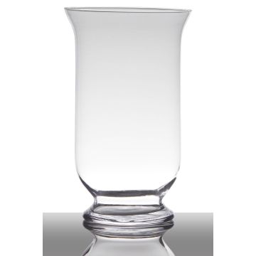 Bougeoir de table LEA EARTH sur pied, cylindre/rond, transparent, 30cm, Ø18cm