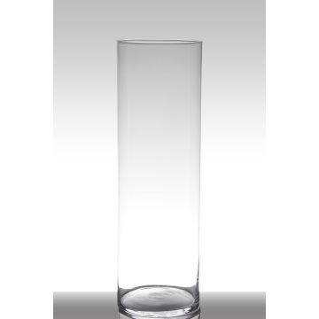 Vase à poser au sol en verre SANYA EARTH, cylindre/rond, transparent, 60cm, Ø19cm