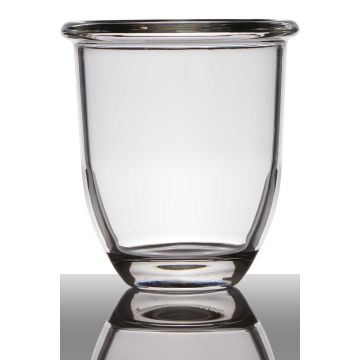Pot de fleurs FYNN, conique/rond, transparent, 17cm, Ø15,5cm
